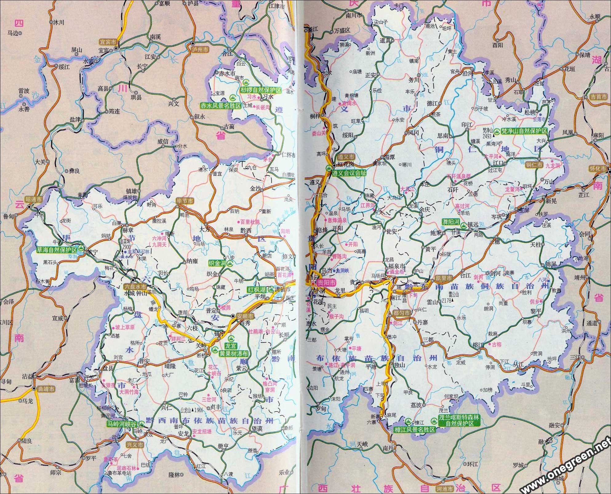 贵州地图图片高清图片(贵州地图图片大全)